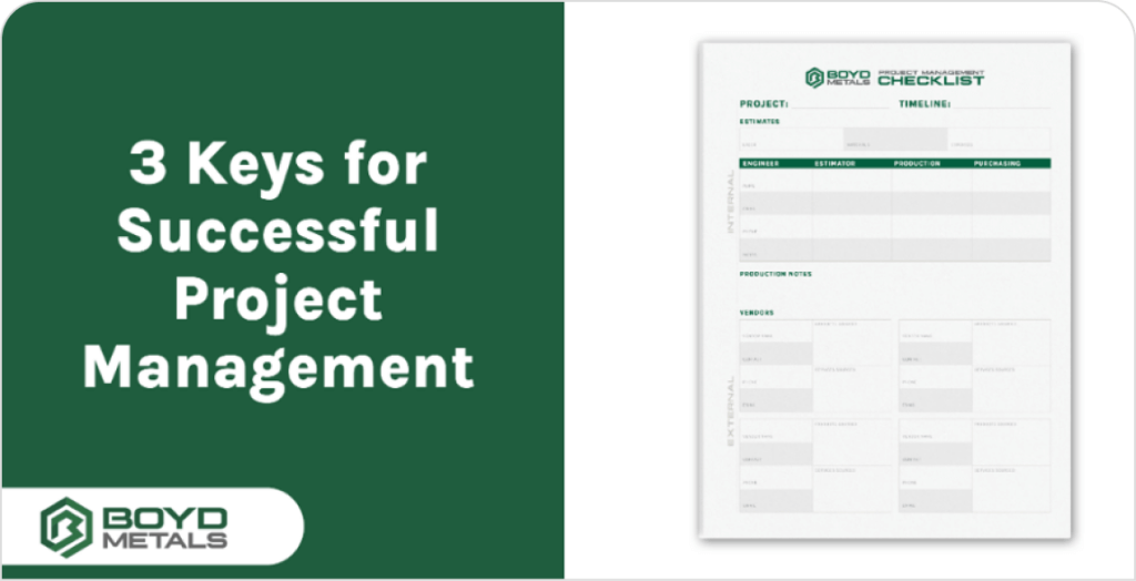3 Keys for successful project management