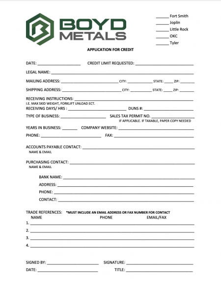 application for credit image